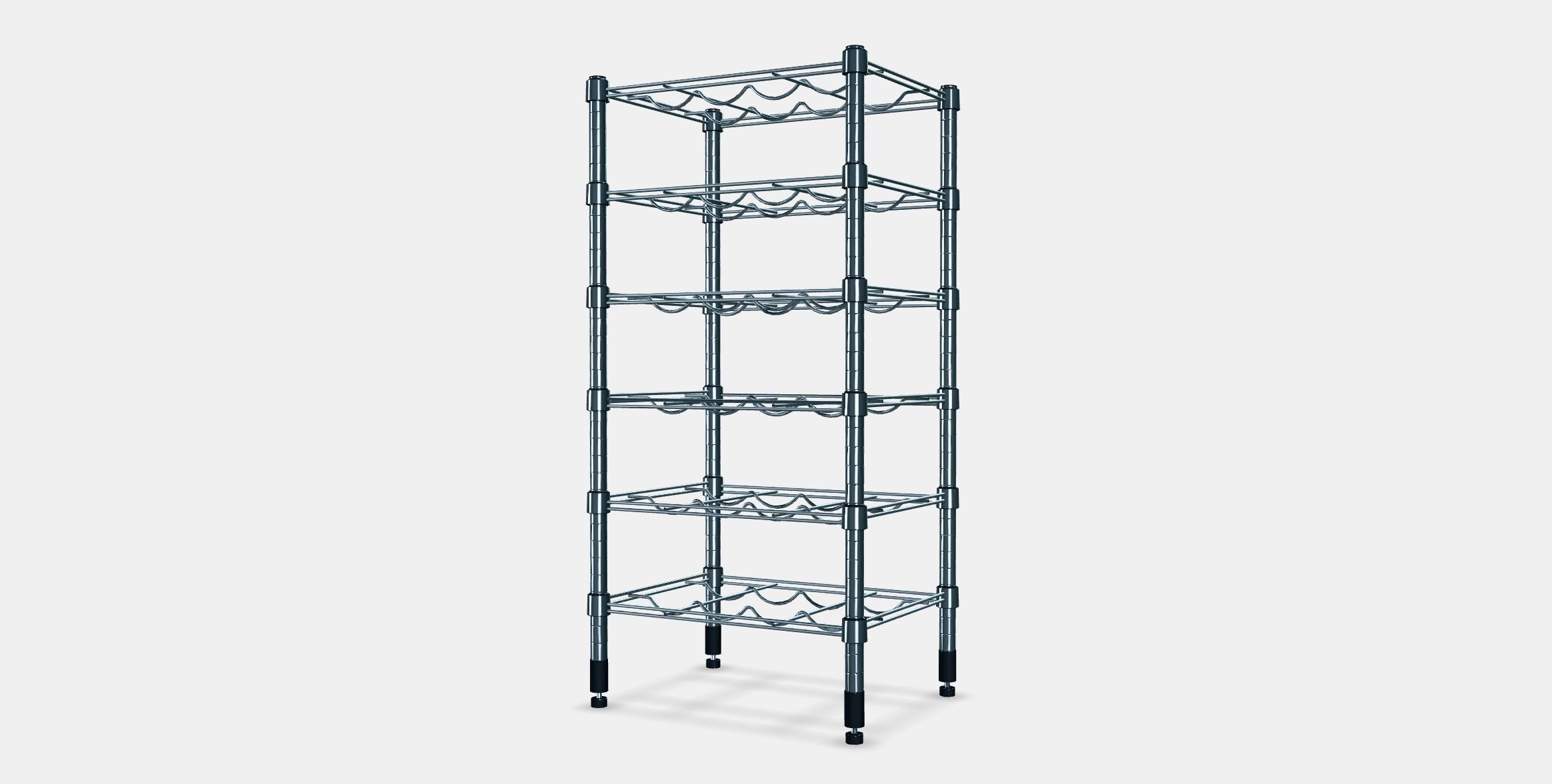 OMAR Bottle shelf Low-poly 3D model_3