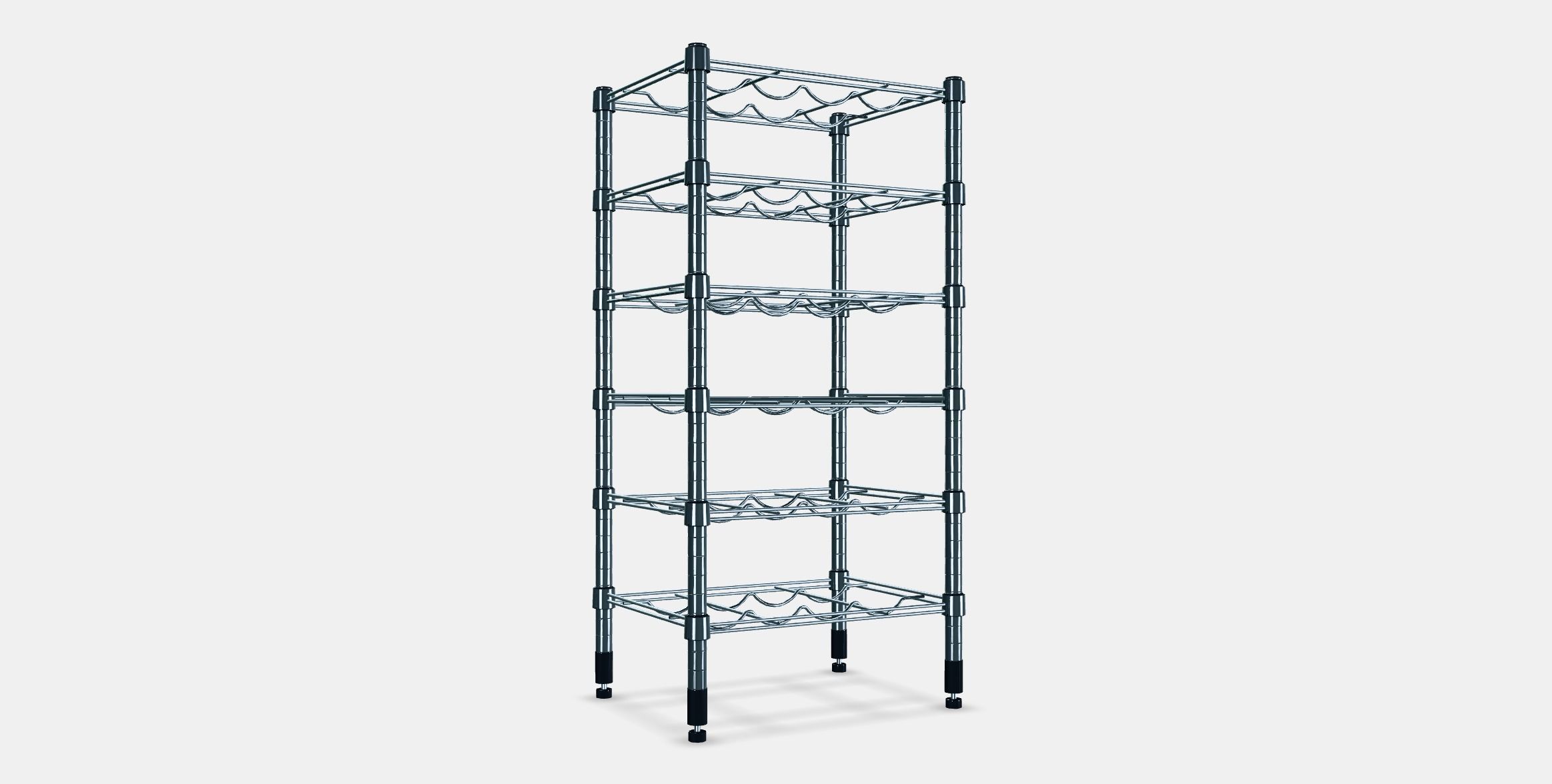OMAR Bottle shelf Low-poly 3D model_16