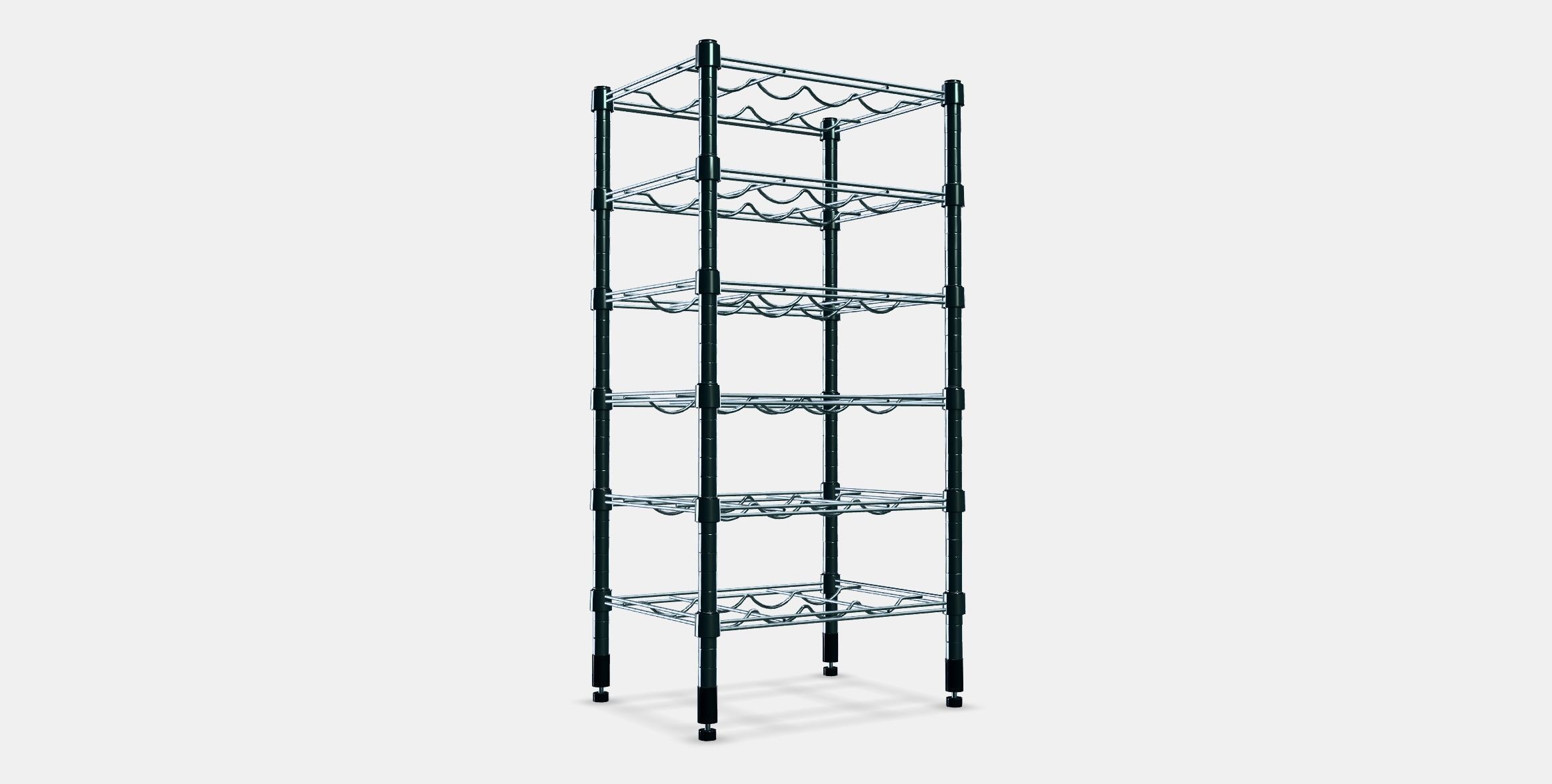 OMAR Bottle shelf Low-poly 3D model_2
