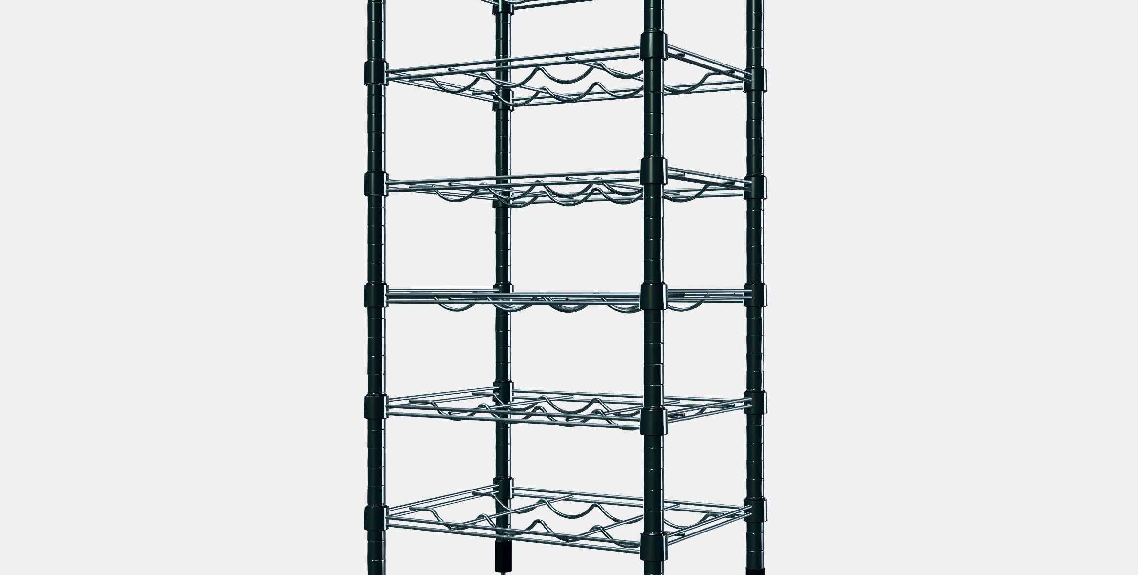 OMAR Bottle shelf Low-poly 3D model_13
