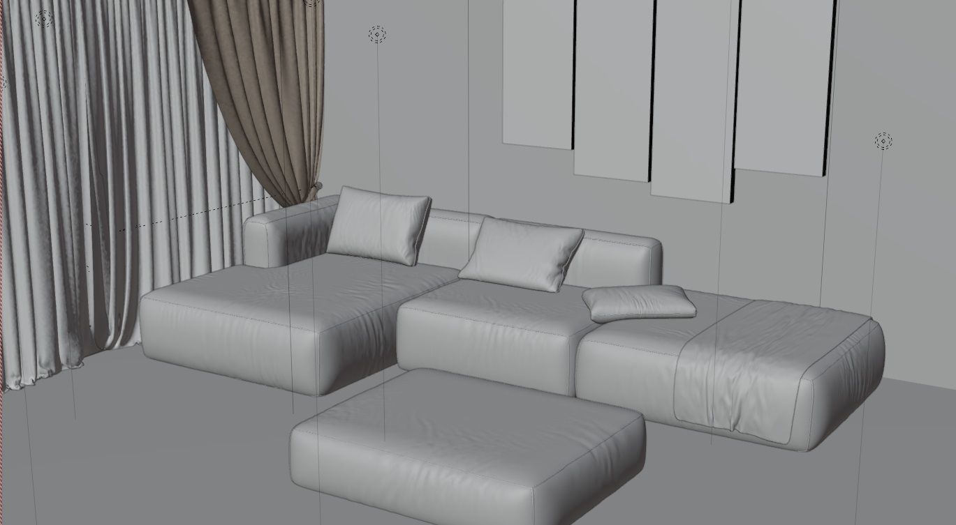 Blender Eevee Modern House 3D Model With Interior 3D model_28