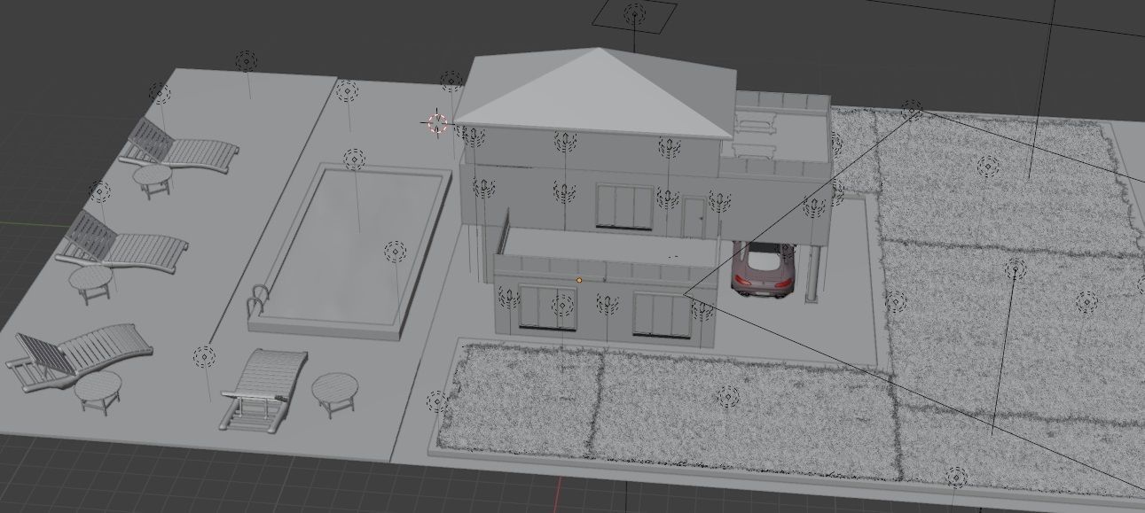 Blender Eevee Modern House 3D Model With Interior 3D model_26