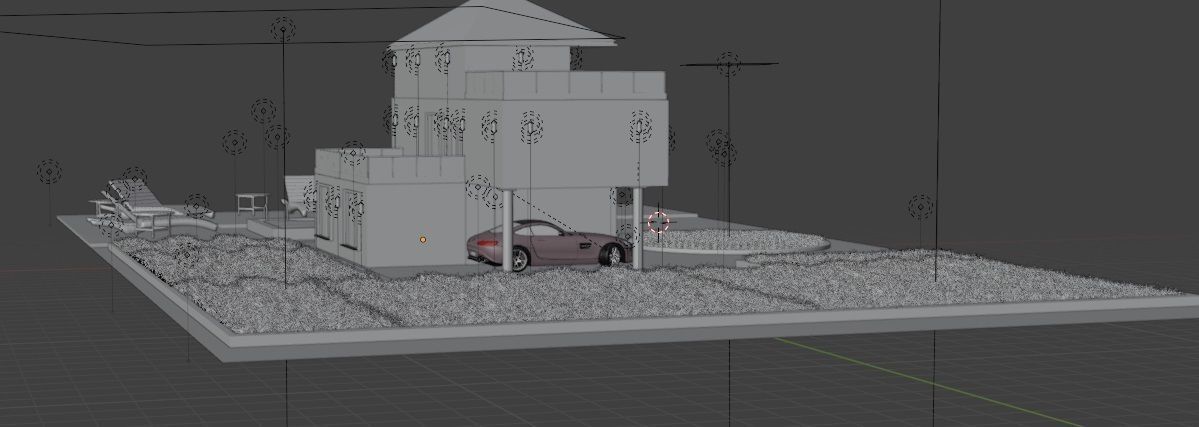 Blender Eevee Modern House 3D Model With Interior 3D model_27