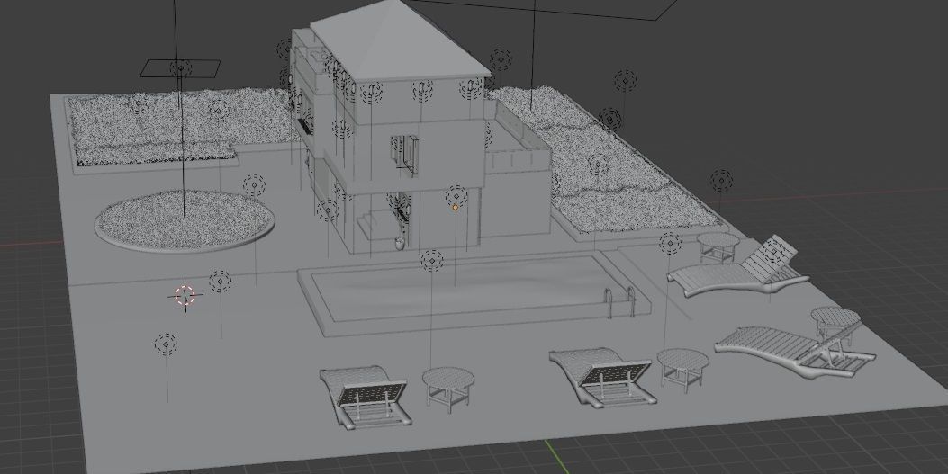 Blender Eevee Modern House 3D Model With Interior 3D model_25