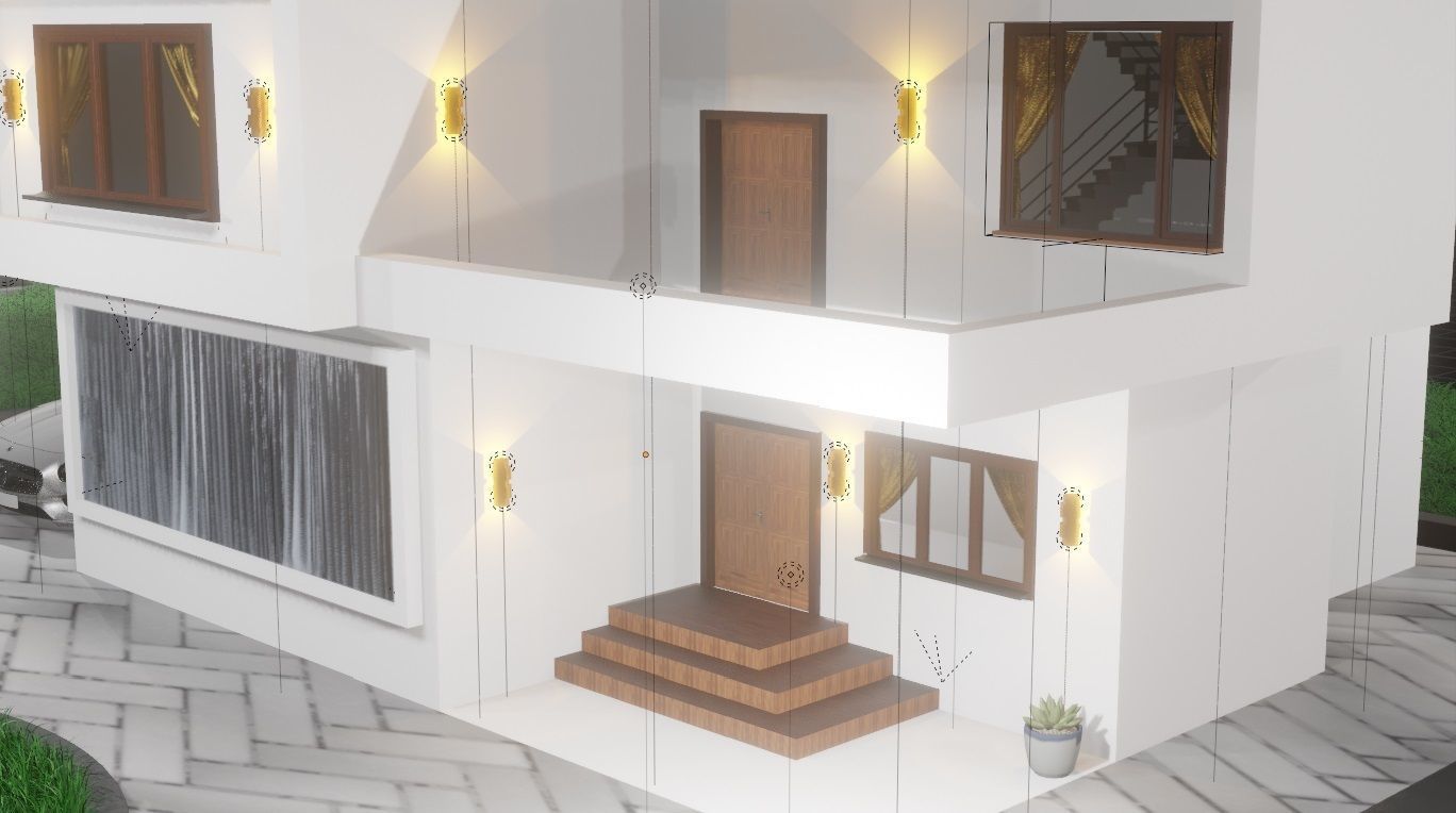 Blender Eevee Modern House 3D Model With Interior 3D model_8