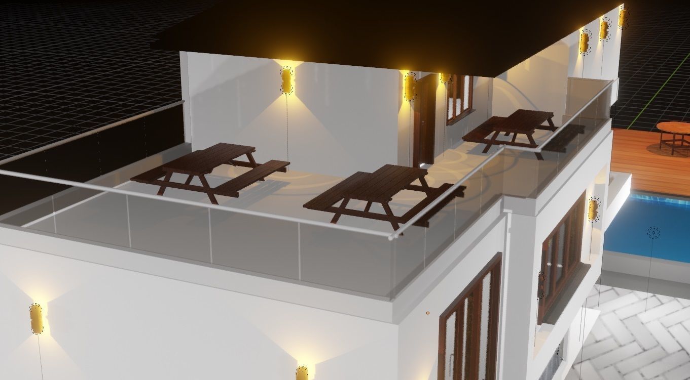 Blender Eevee Modern House 3D Model With Interior 3D model_7