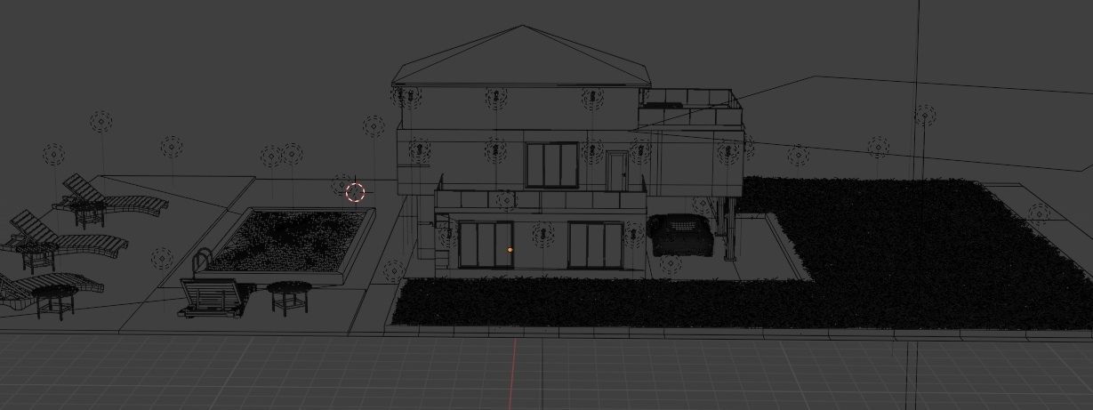 Blender Eevee Modern House 3D Model With Interior 3D model_33