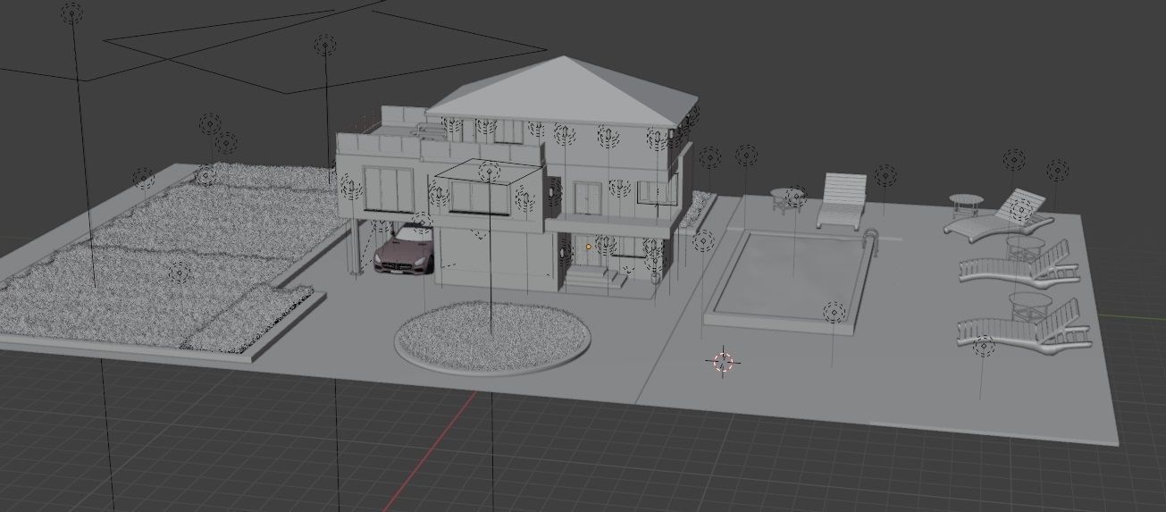 Blender Eevee Modern House 3D Model With Interior 3D model_24