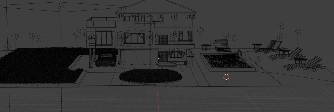 Blender Eevee Modern House 3D Model With Interior 3D model_32