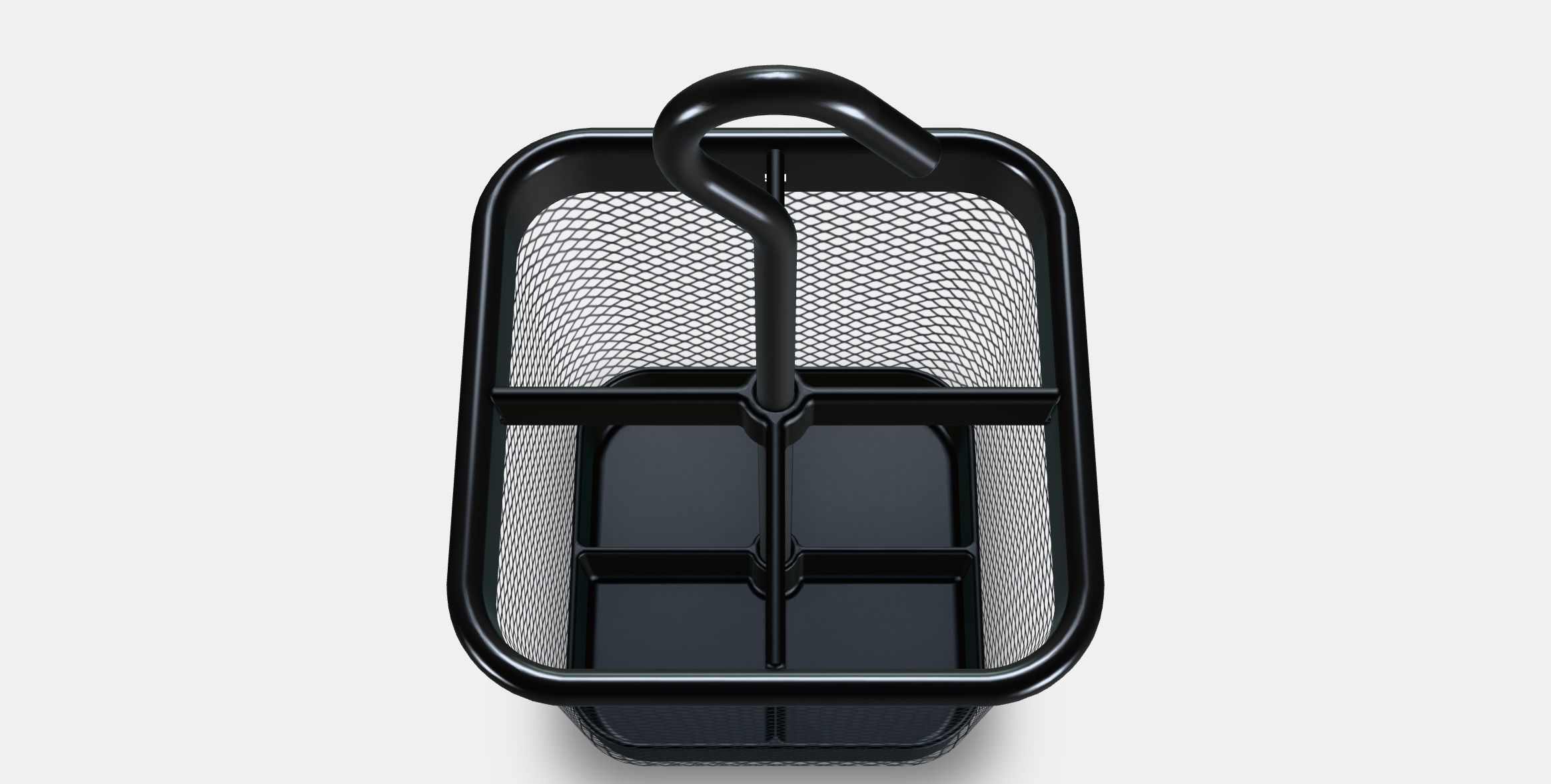 UPPDATERA Cutlery caddy Low-poly 3D model_4