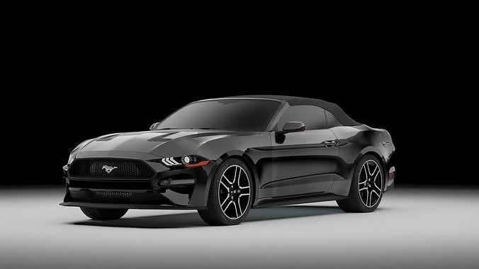 2019 mustang convertible 3D model