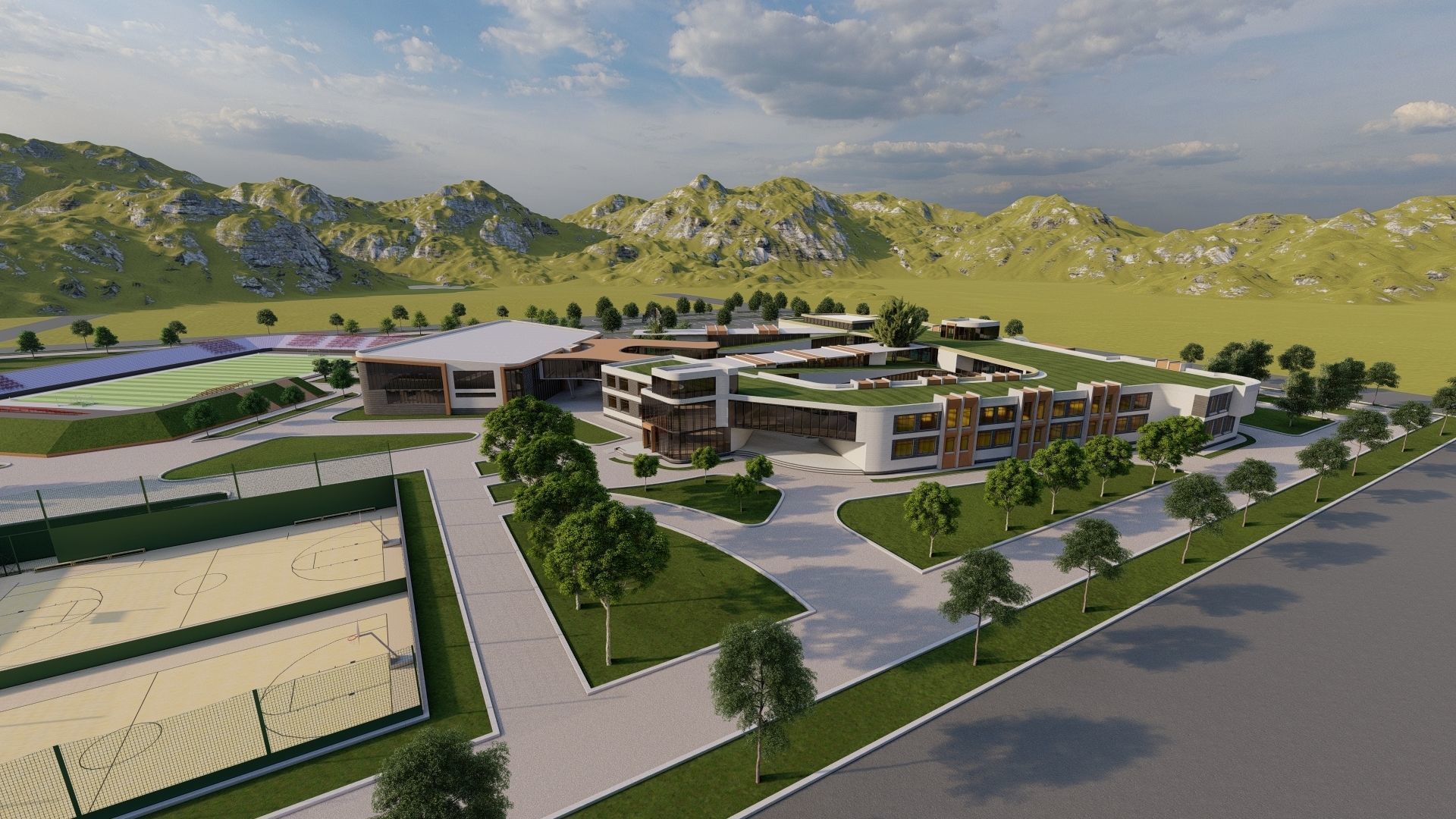 School-University High School 3D model_6