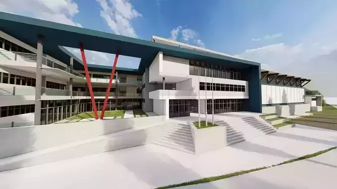 School-University- High School 3D model