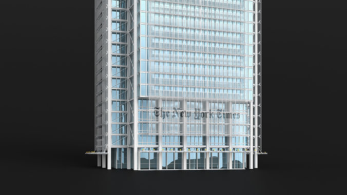 The New York Times Building Lights Off 3D model 4