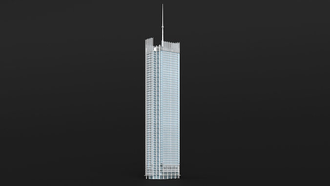 The New York Times Building Lights Off 3D model 3