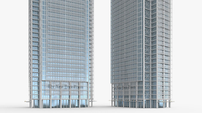 The New York Times Building Lights Off 3D model 7