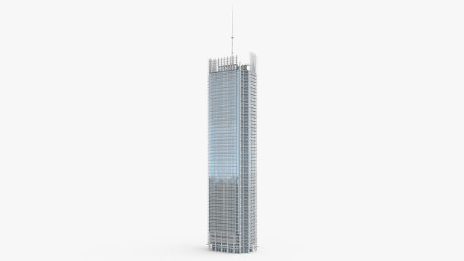 The New York Times Building Lights Off 3D model 5