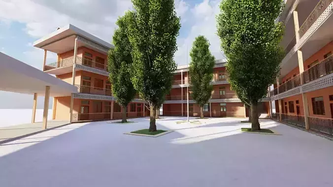 School-University- High School 3D model