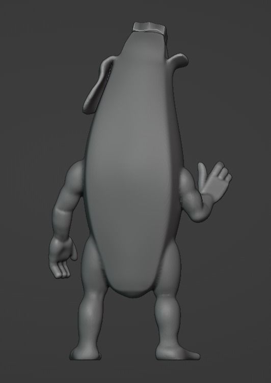 Banana Funko Pop Art Toy 3D print model_4