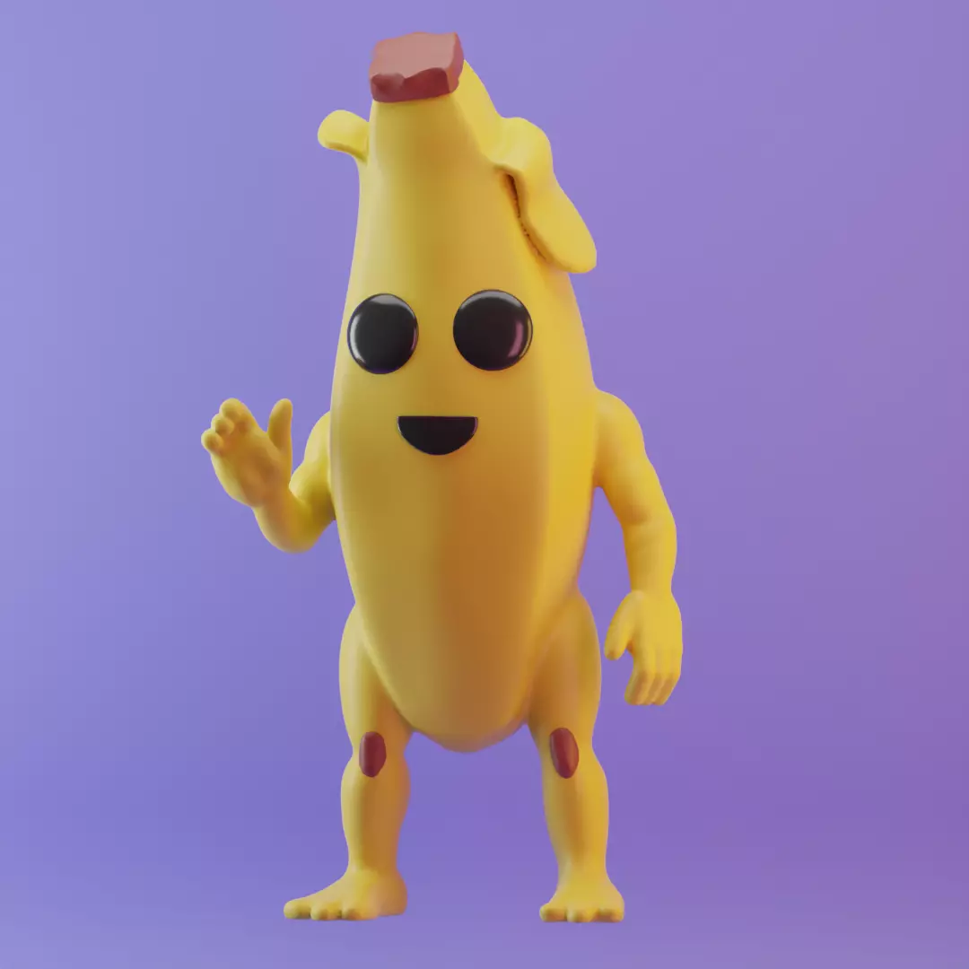 Banana Funko Pop Art Toy 3D print model_0