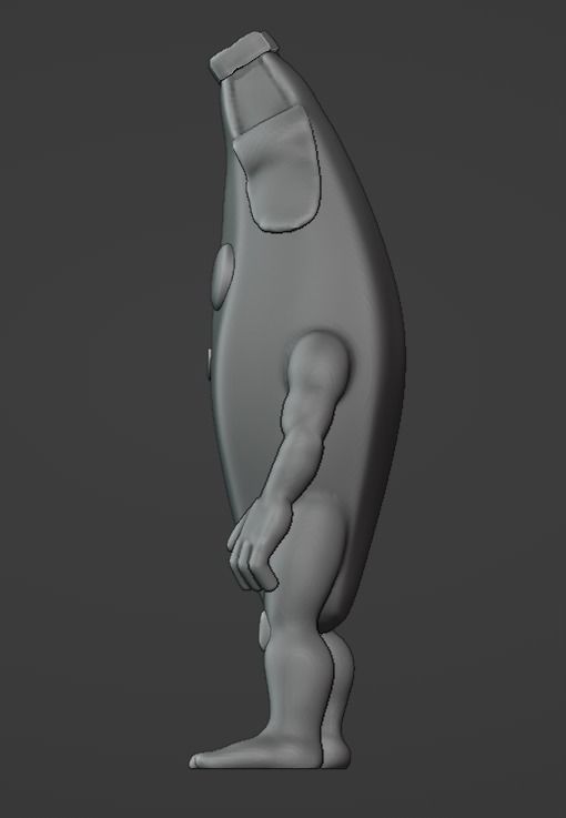 Banana Funko Pop Art Toy 3D print model_2