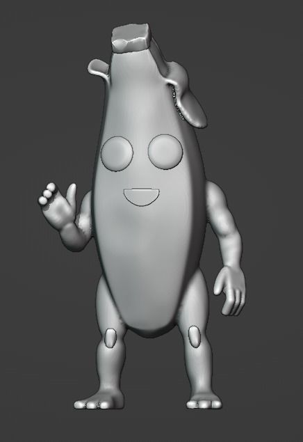 Banana Funko Pop Art Toy 3D print model_1