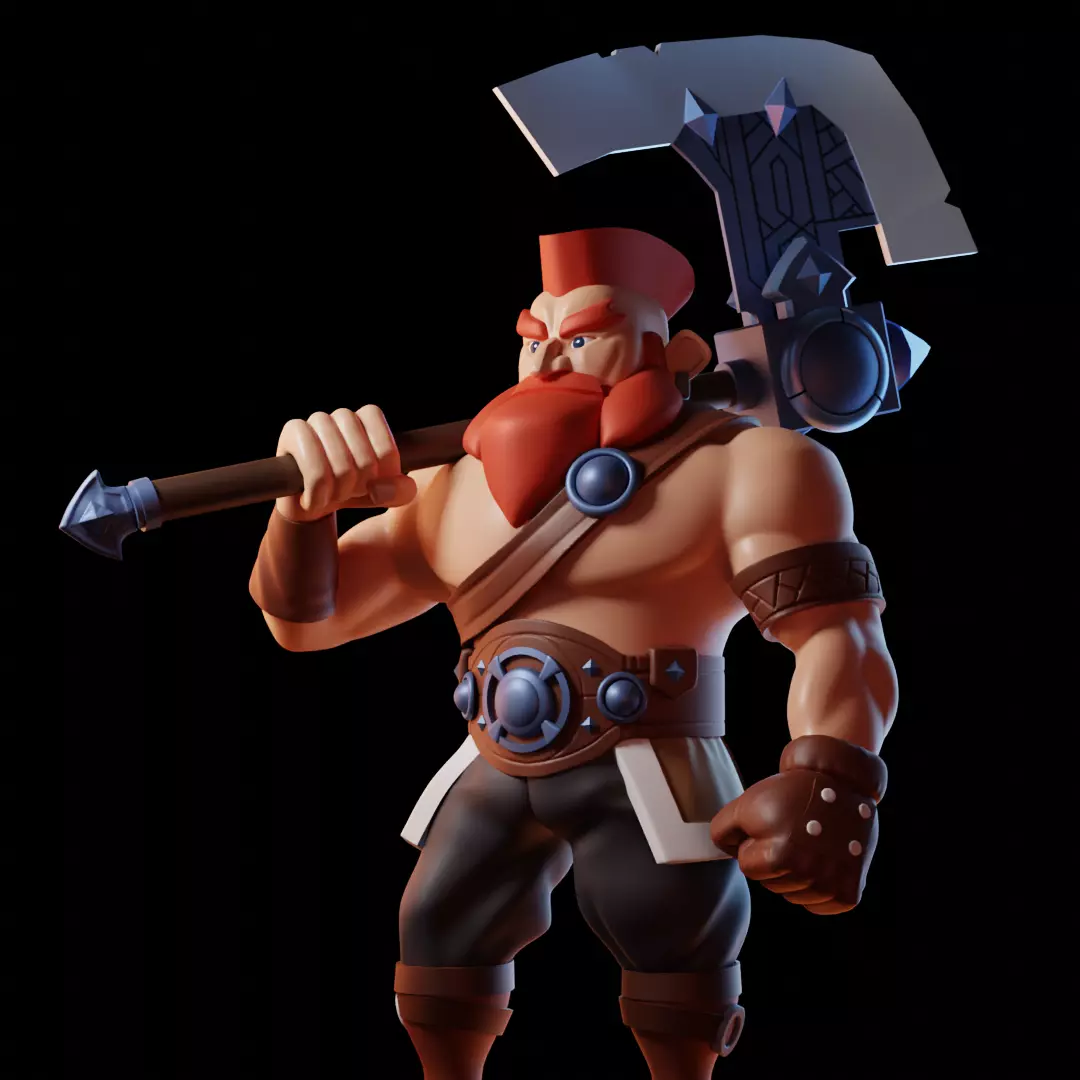  Viking Art Toy 3D model_0