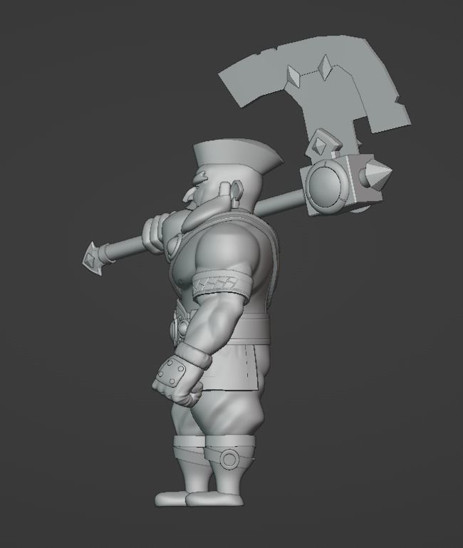  Viking Art Toy 3D model_3