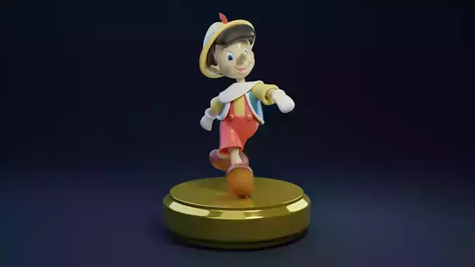 PINOCCHIO DISNEY ART TOY 3D model