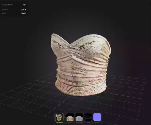 Female Boho Top PBR 4k 