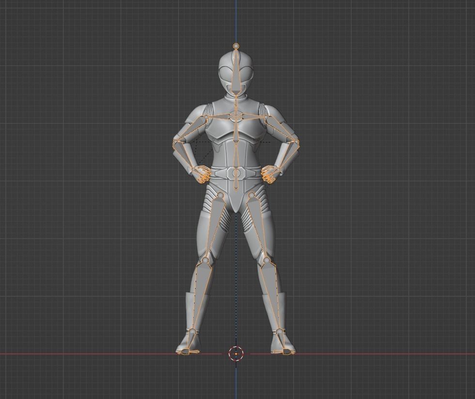 Pink Ranger - Mighty Morphin Power Rangers The Movie 3D model rigged ...