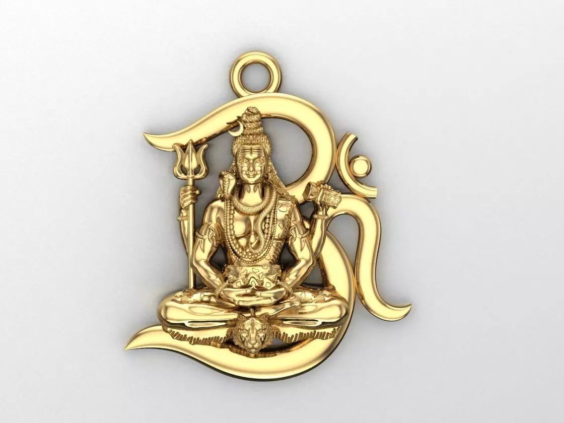 LORD SIVA PENDENT 3D print model_0