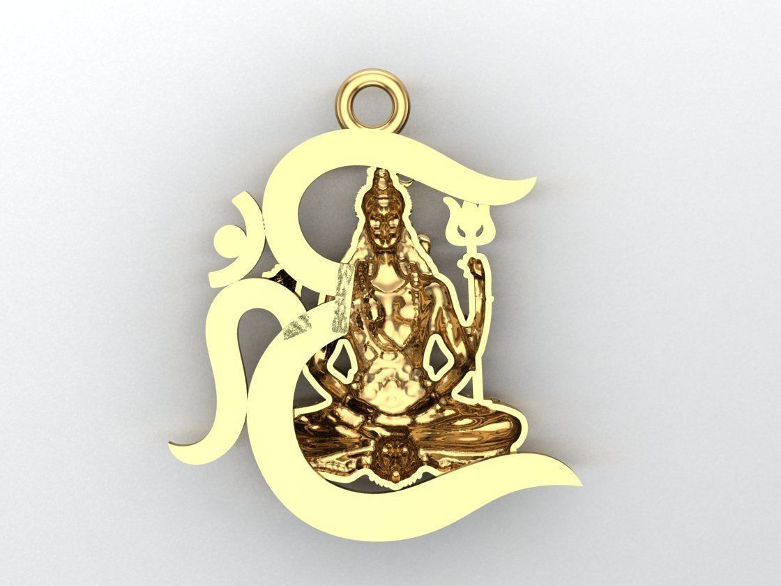LORD SIVA PENDENT 3D print model_1