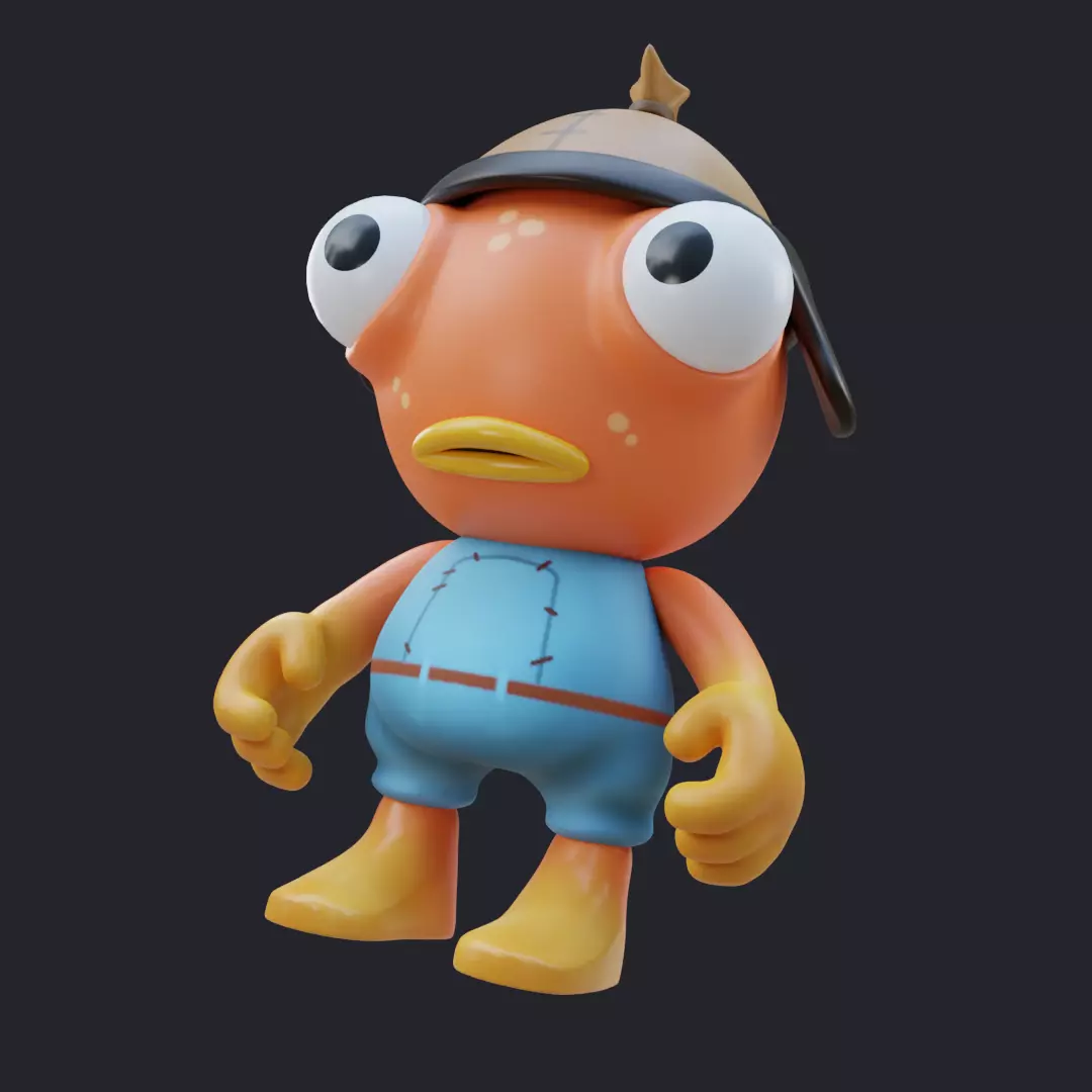 FORTNITE BACKPACK FISH FUNKO POP 3D print model_0