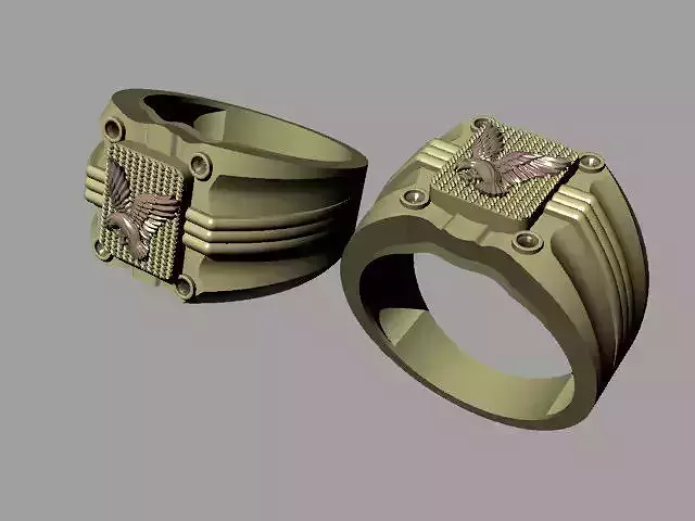 Gold Eagle Men Ring