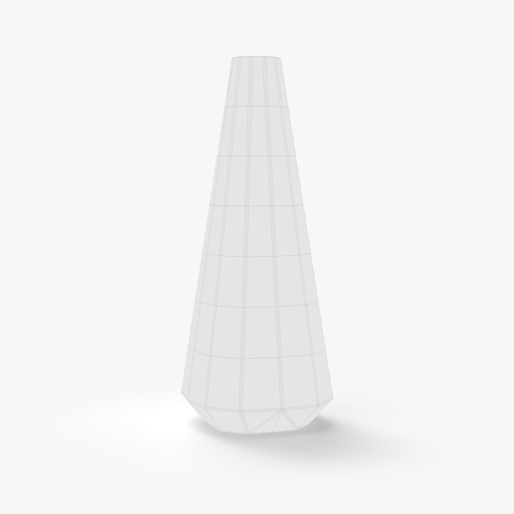 Tiffany Tapered vase 3D model_35