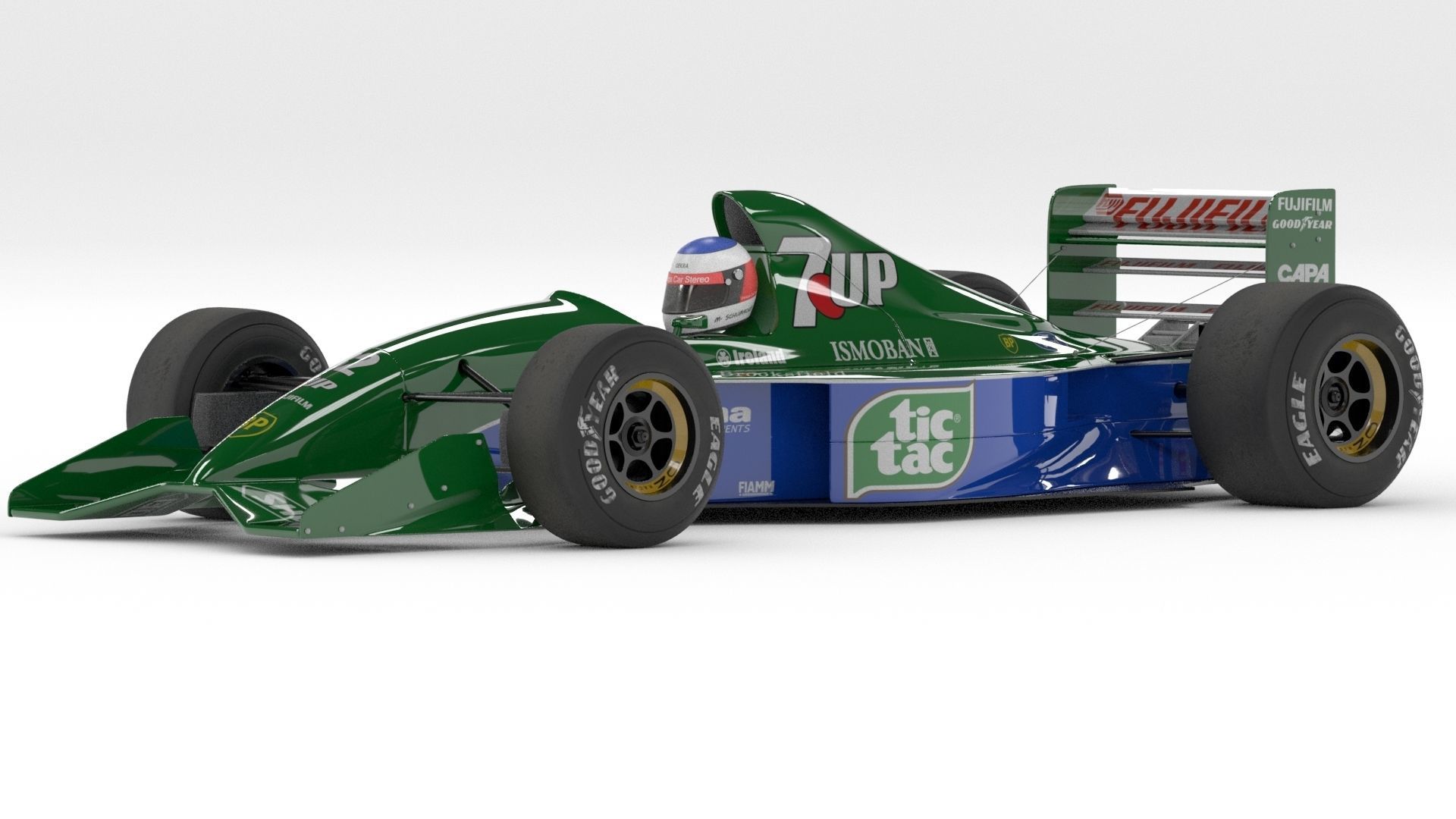 JORDAN 191 Formula-1 3D model_2