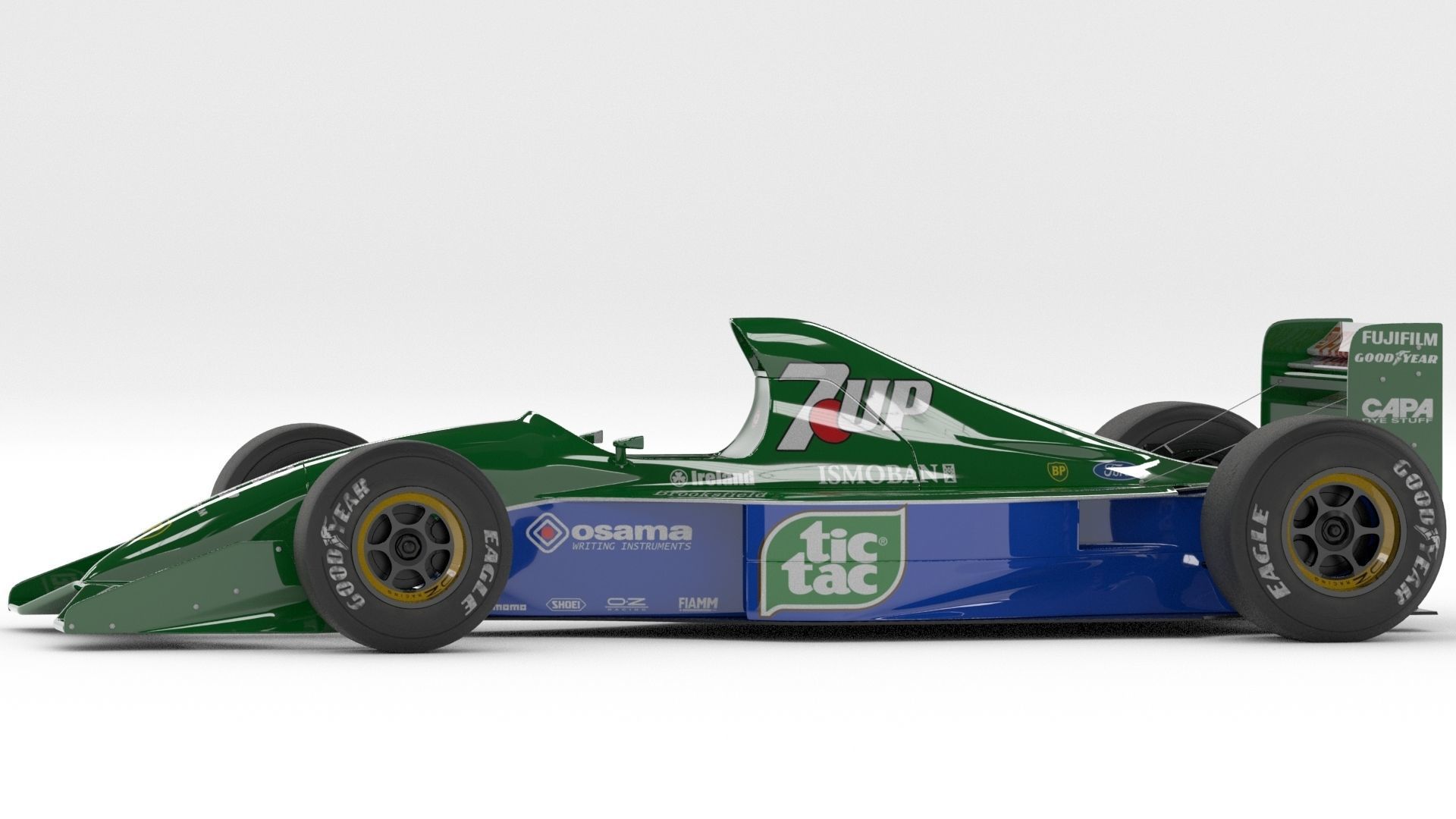 JORDAN 191 Formula-1 3D model_6