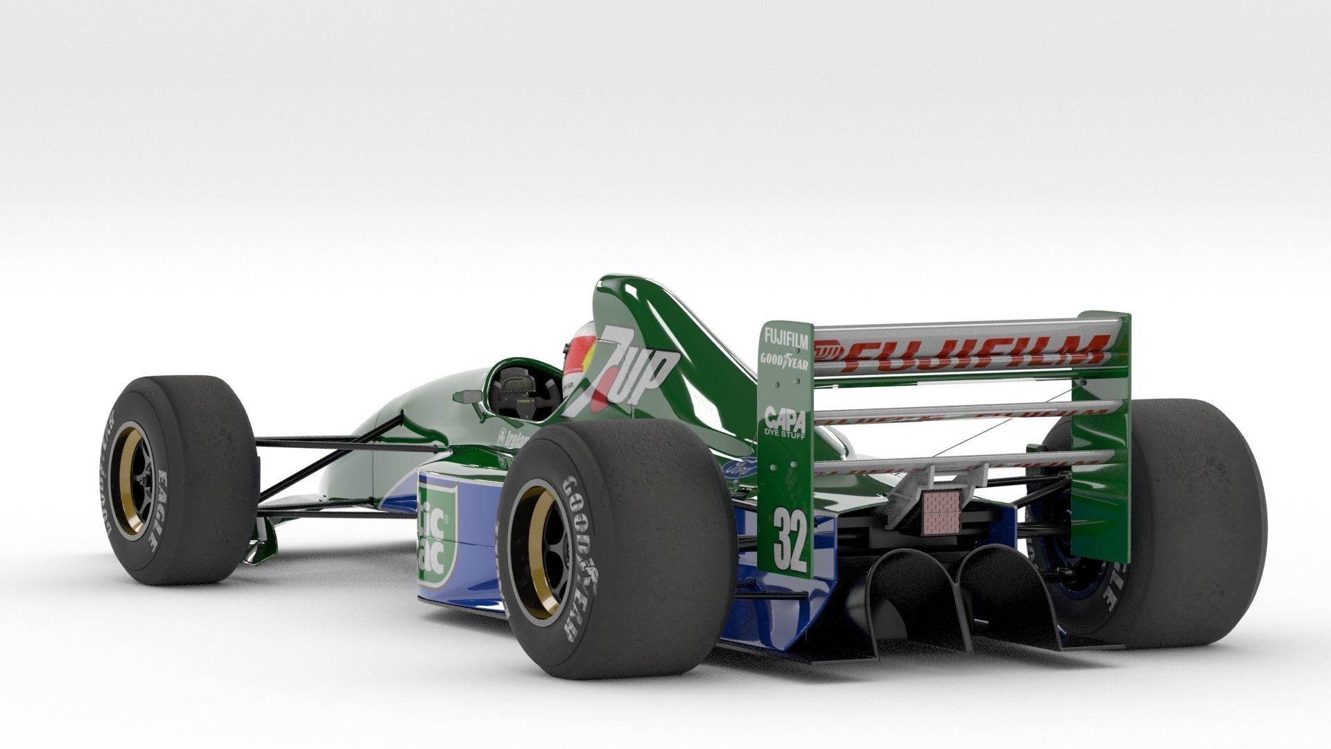 JORDAN 191 Formula-1 3D model_3