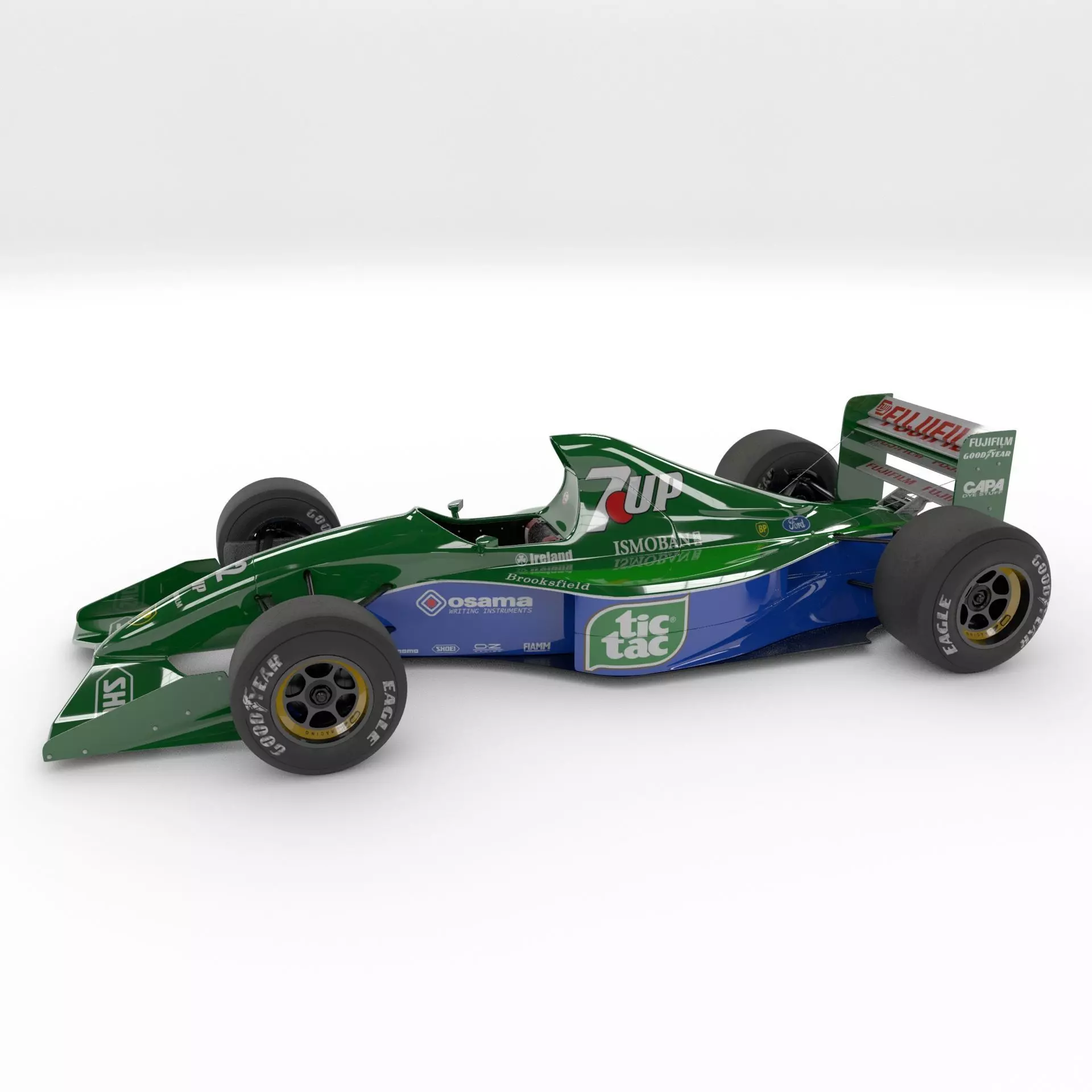 JORDAN 191 Formula-1 3D model_0