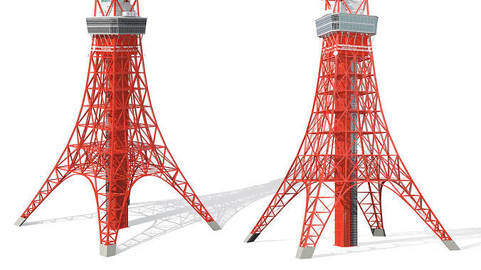 Tokyo Tower Structure 3D model 5