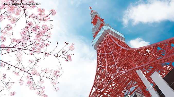 Tokyo Tower Structure 3D model 3