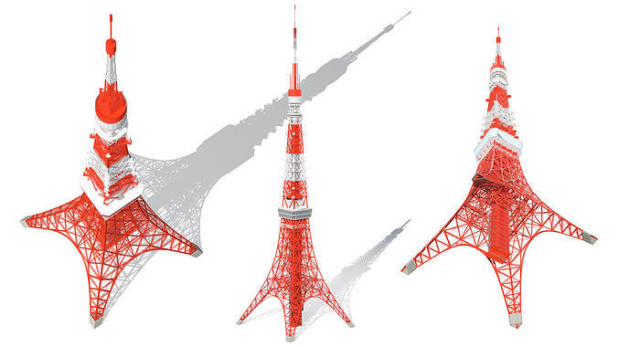 Tokyo Tower Structure 3D model 4