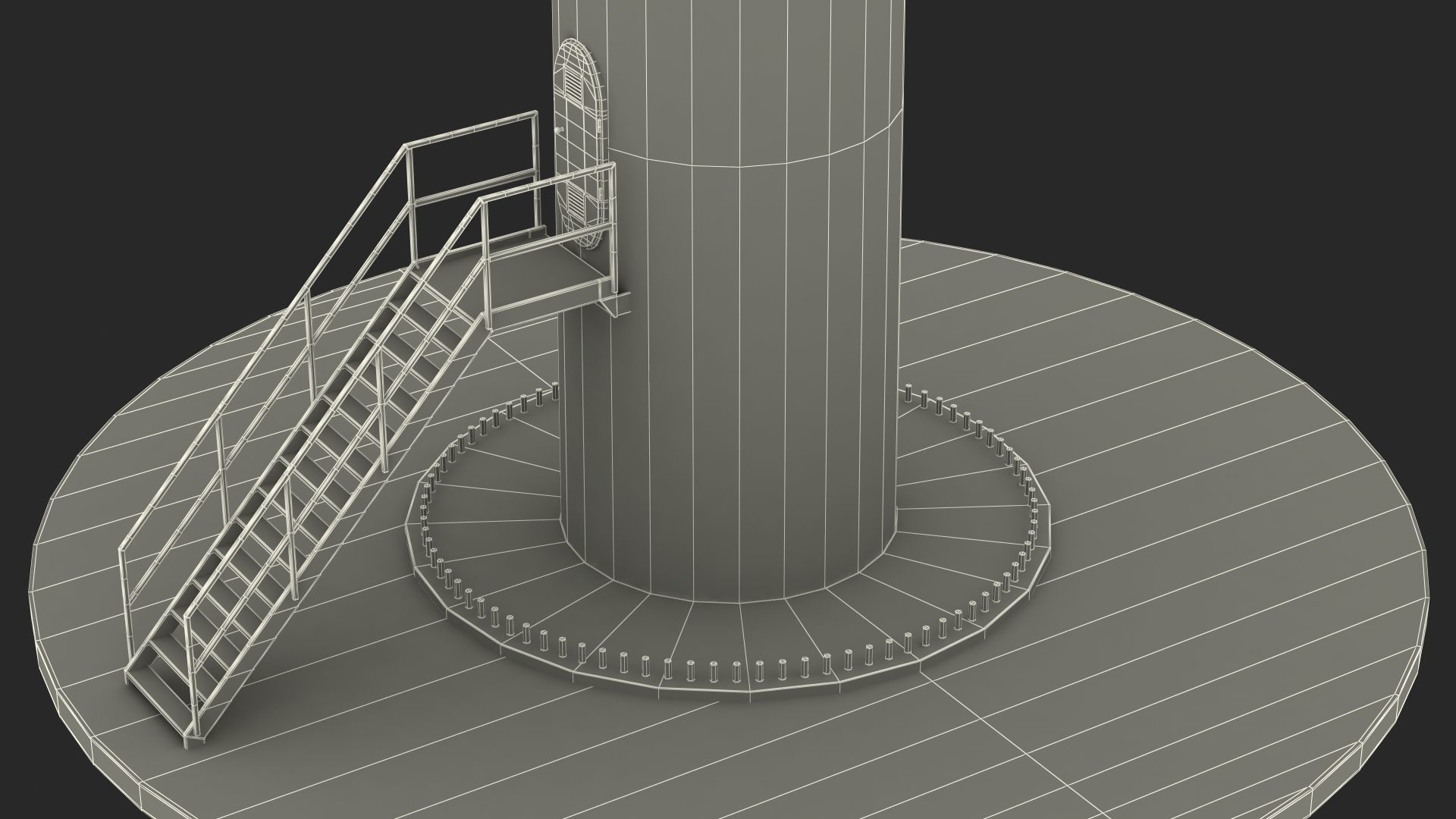 Vestas Horizontal Axis Wind Turbine 3D model_28