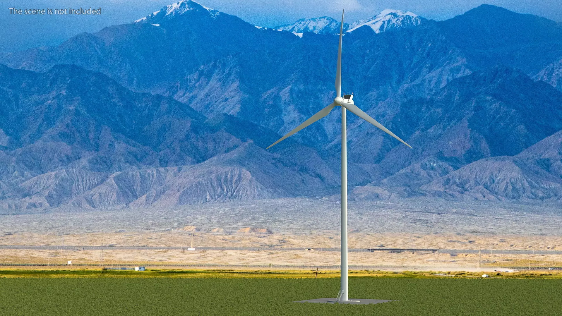 Vestas Horizontal Axis Wind Turbine 3D model_0