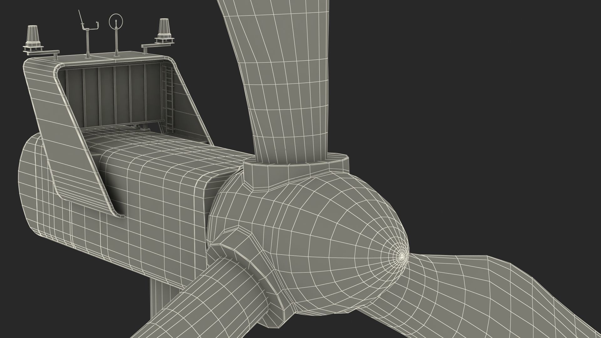 Vestas Horizontal Axis Wind Turbine 3D model_27