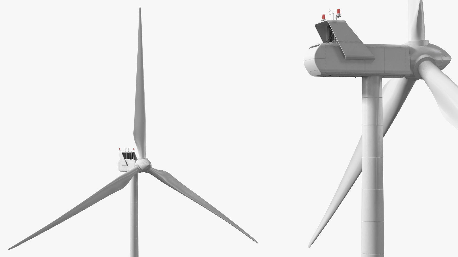 Vestas Horizontal Axis Wind Turbine 3D model_8