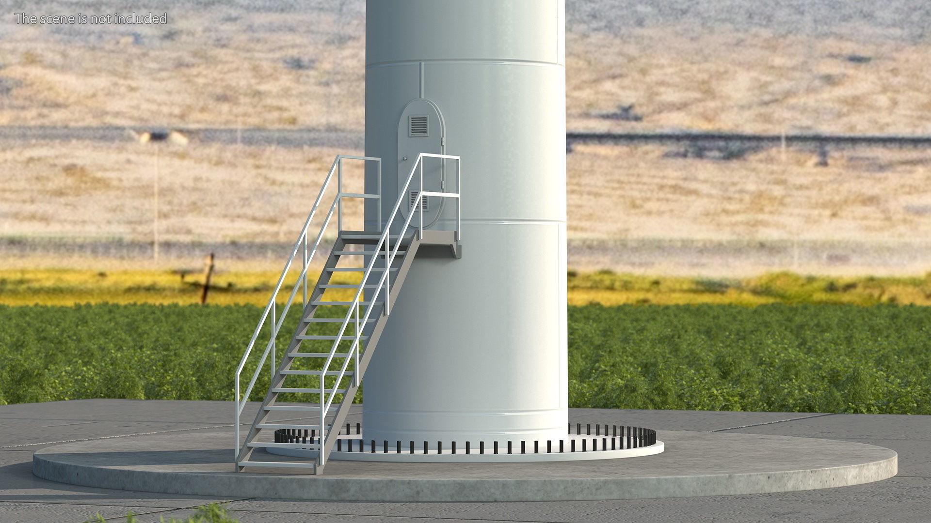 Vestas Horizontal Axis Wind Turbine 3D model_4