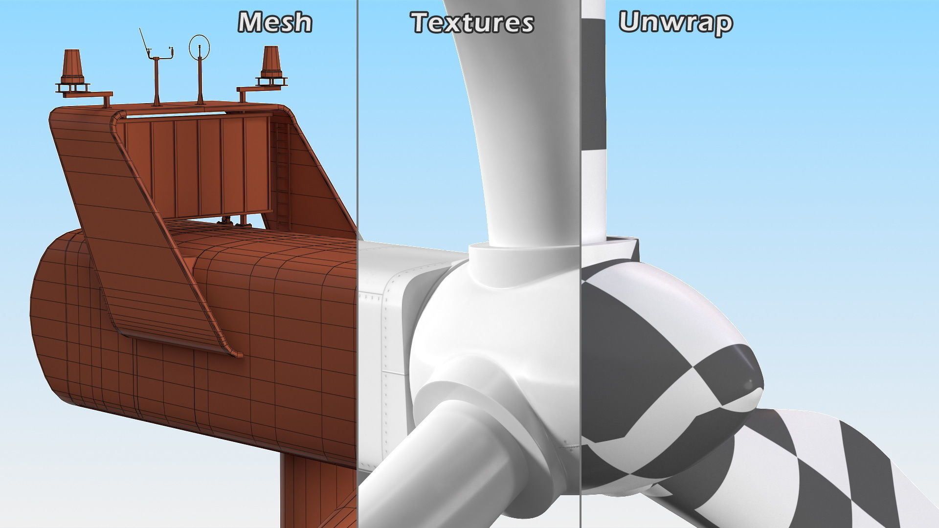Vestas Horizontal Axis Wind Turbine 3D model_14