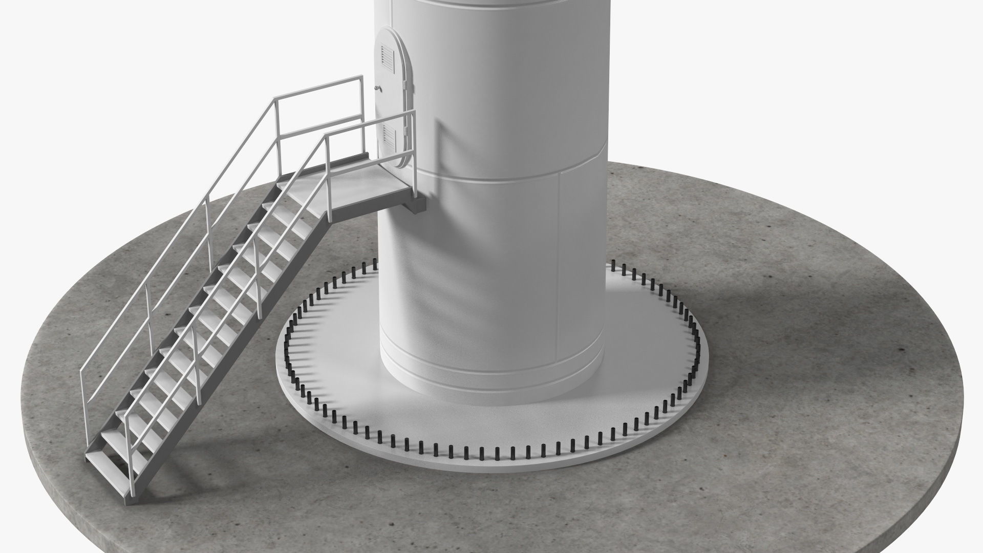 Vestas Horizontal Axis Wind Turbine 3D model_13